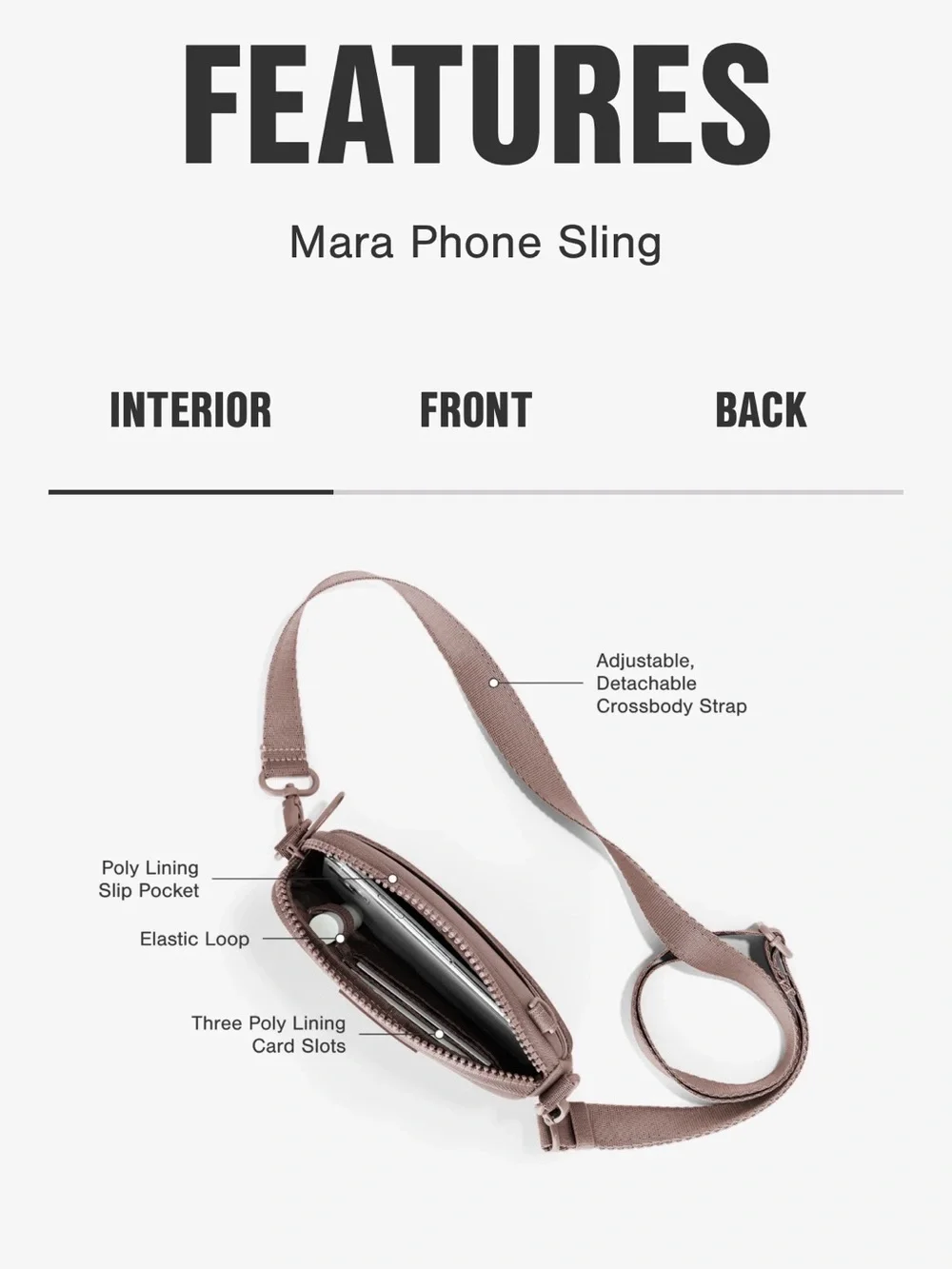 Dagne Dover Navy Mara Phone Sling - Picture 5 of 7